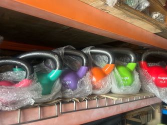 5,10,15,20,25,30 Lbs. Yes4all brand PVC Kettlebell Multy color Set