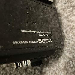 Kenwood KAC-5207 500W 2 Channel Car Amplifier