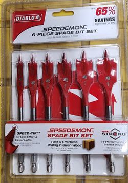 6 PIECE SPADE BIT SET