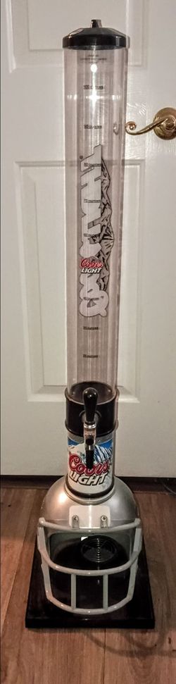 Coors Light Football Helmet Beer Tower Dispenser