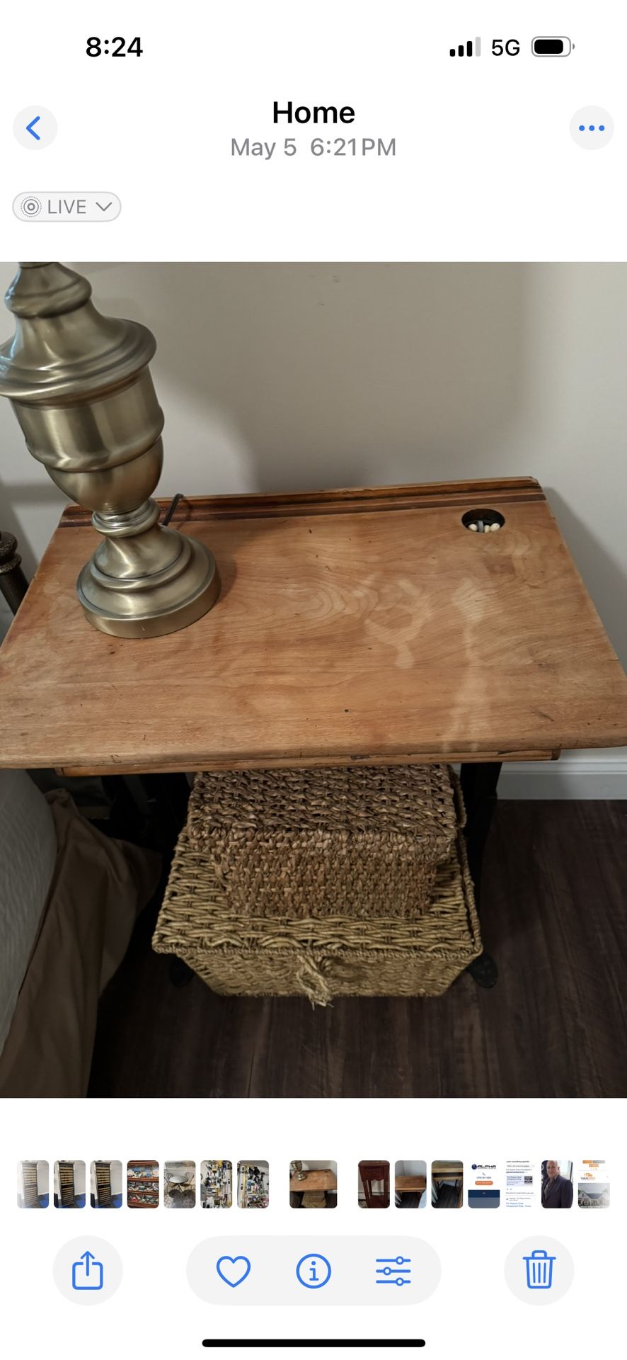 Antique School Desk