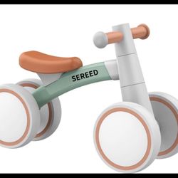 SEREED Baby Balance Bike For 1-2 Year Olds - 4 Wheels, First Bike For Toddlers, Birthday Gift (Green)   Open box item  Inventory Number 108