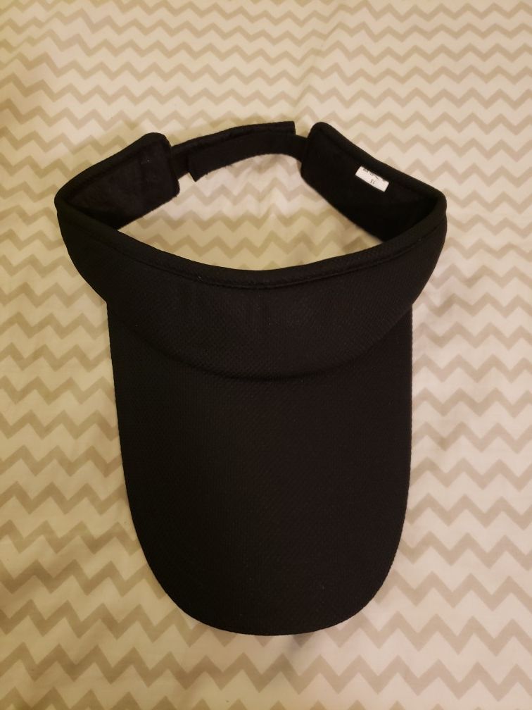 Black long visor hat