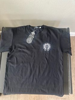 Black chrome heart shirt M
