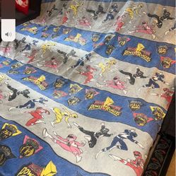 Vintage Power Ranger Blanket 79 X 72 
