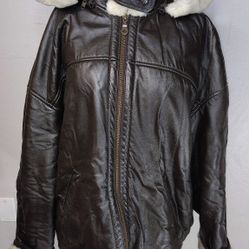 vintage Wilson's jacket leather  sherpa lined women's