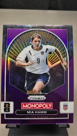 PURPLE MIA HAMM PRIZM CARD