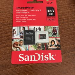 SanDisk MicroSDXC Card With Adapter 128GB
