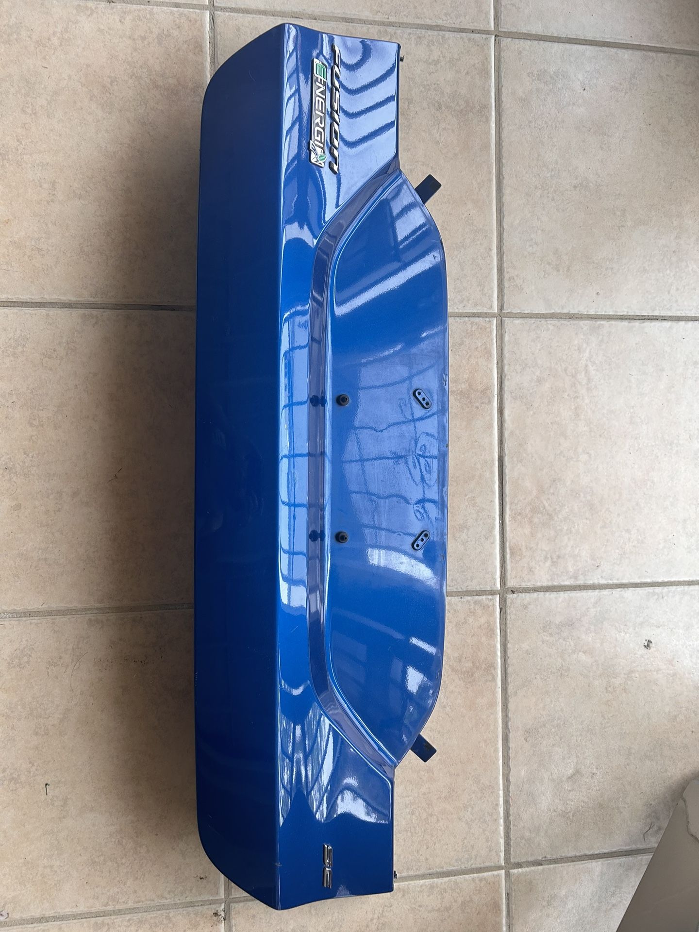 OEM 2017-2019 Ford Fusion Rear License Plate Holder Trunk Panel Backing Blue