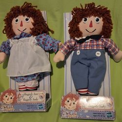 New-in-Box Raggedy Ann & Raggedy Andy 12" Doll Set - 2006 Hasbro PairNew-in-Box Raggedy Ann & Raggedy Andy 12" Doll Set - 2006 Hasbro Pair