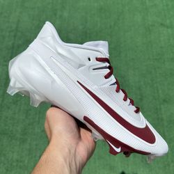 NIKE VAPOR EDGE ELITE 360 2 “WHITE / MAROON” FOOTBALL CLEATS (Size 11, Men’s)