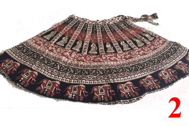 Wrap around( rapron) skirts - below knee length