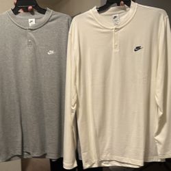 New Nike Henley’s Size XLT 