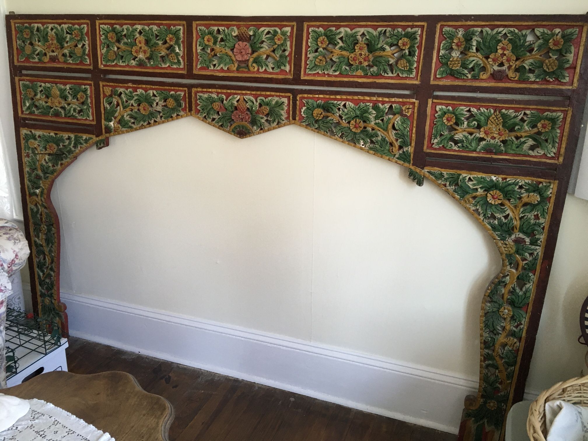 Architectural Carved Teakwood Cornice