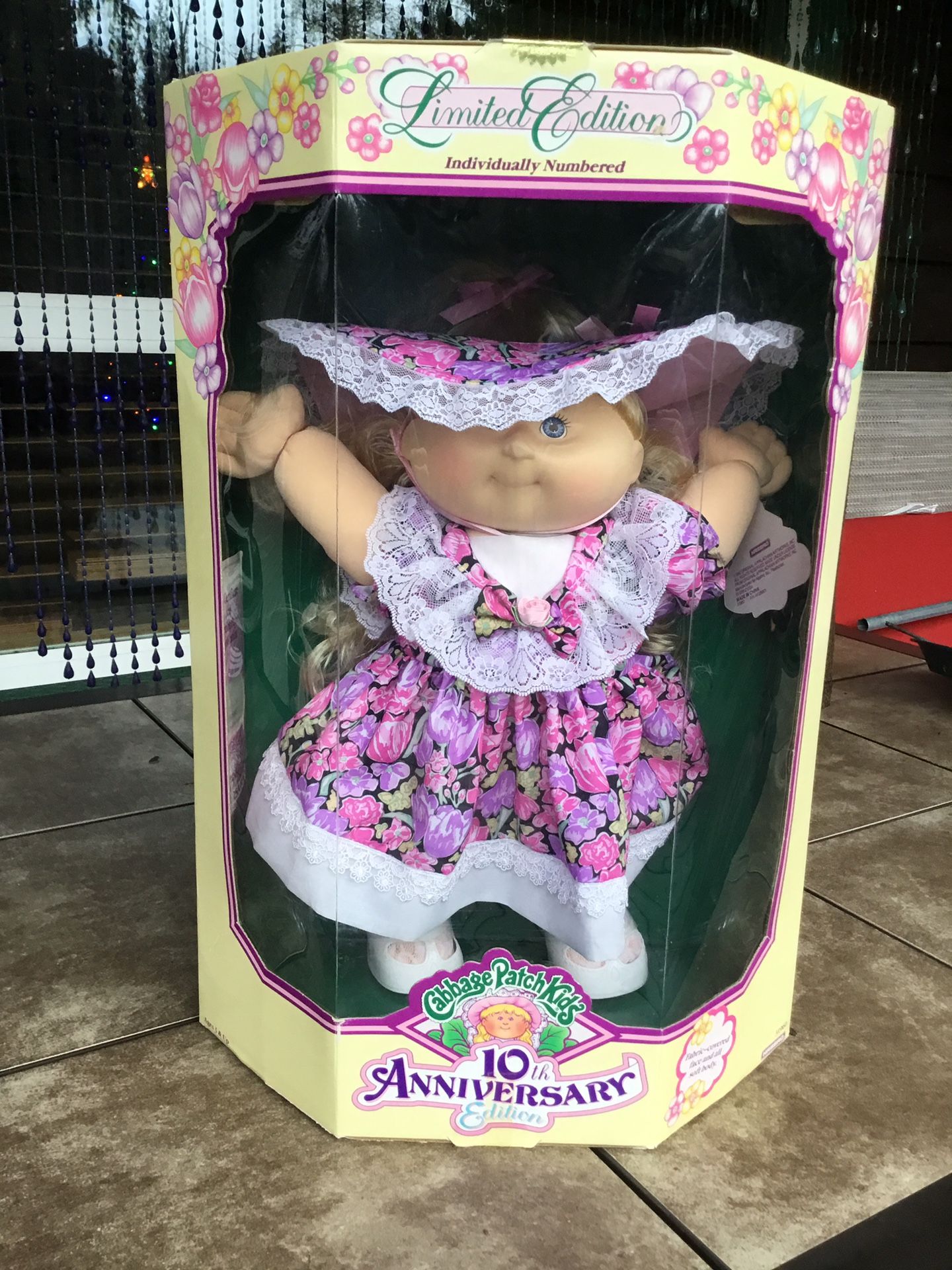 New In Unopened Box - 1992 Limited 10th Anniversary Edition Cabbage Patch Kids “Zora Mae”