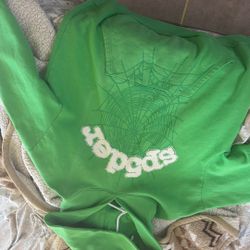 Neon Green Spi5der Hoodie 