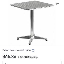Table Square Aluminum 