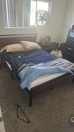 Barley used queen sized bed frame