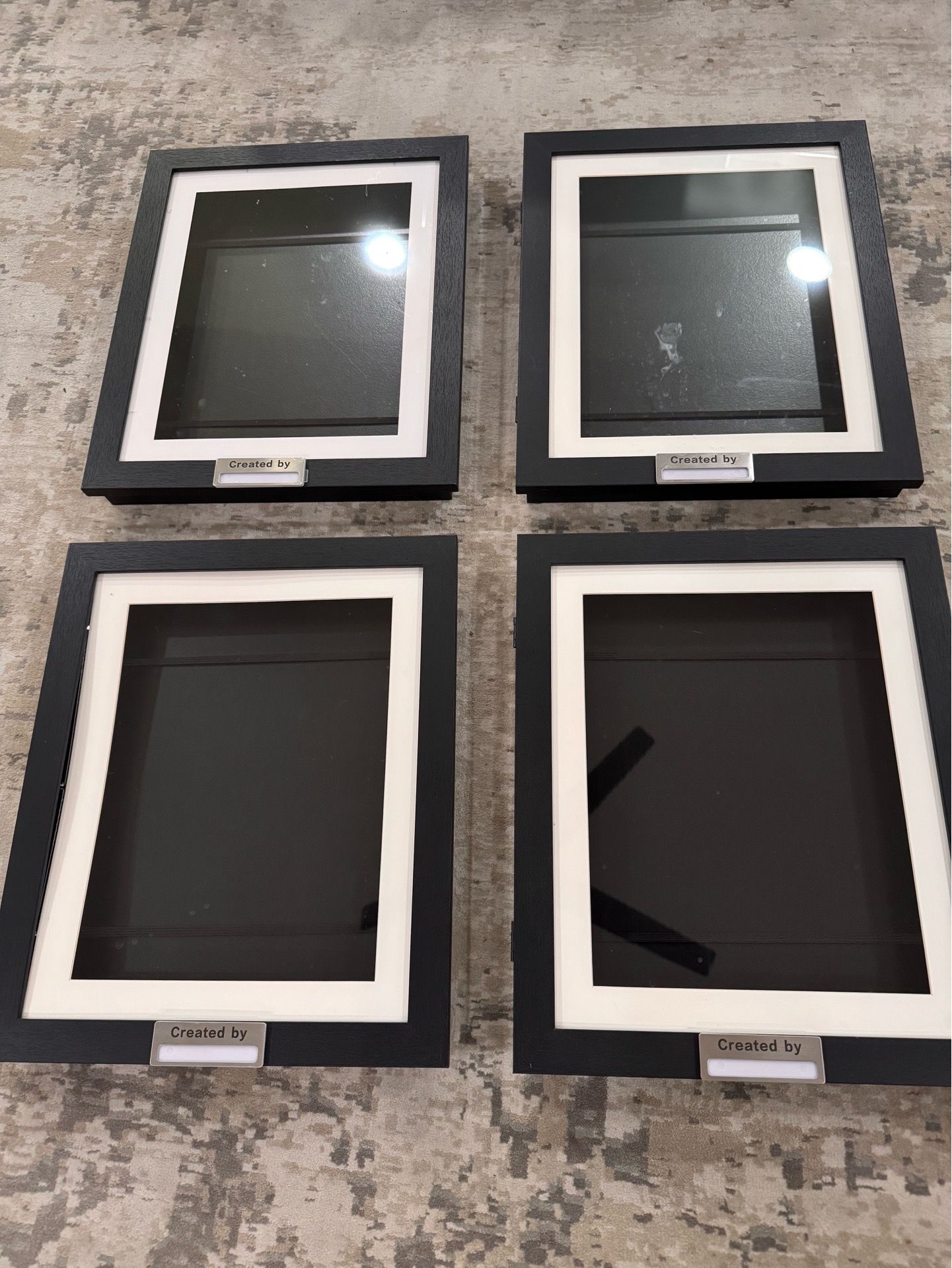 Kids Art Frames Changeable 12”x14” Black set of 4