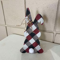 Hand Painted Plaid Easter Bunnies 