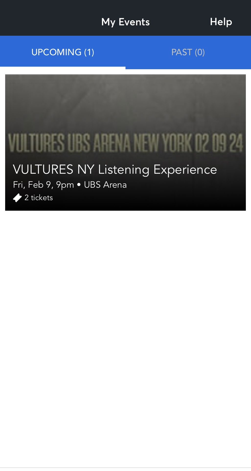 Kanye West Vultures Concert Tickets 2 UBS Arena