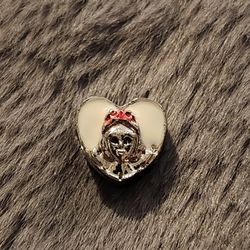 NEW Snow White Heart  Charm.  From a clean and smoke-free household.  Bundle to save on shipping costs!  Pick up or Only at 23rd Street in Watervliet.