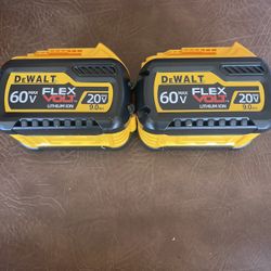 DeWALT 20V/60 V FLEX  VOLT  BATTERIES 