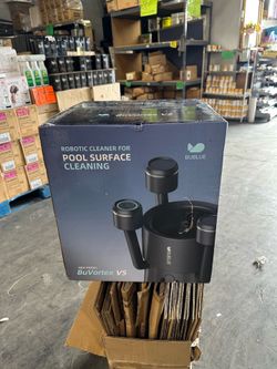 BUBLUE F10 Pool Surface Skimmer Robot, Smart App Control Pool Cleaner with Powerful Suction, Dual Motor, 5L Filter, Dual Cleaning Modes, One-Tap Docki