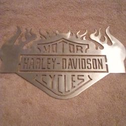 Mancave Metal Motor Harley Davidson 11"