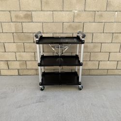 NEW Olympia Tools 85-189 Pack N Roll Collapsible Service Cart, XL, 300LB Capacity, Black