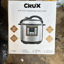 Crux 8 QT 10-in-1 Programmable Multi Cooker