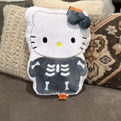 Hello Kitty Skeleton Halloween Pillow Plush