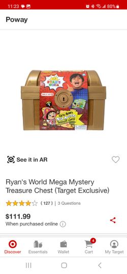 Ryan's world target exclusive 2024 mega mystery treasure chest