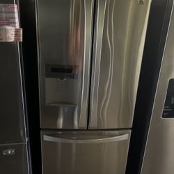 Lg 30āWide French Style Stainless Steel Refrigerator
