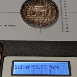 Silver .999 The Berlin Wall 3 ozs. Franklin Mint