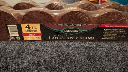4 Foot Landscaping Edging Red
