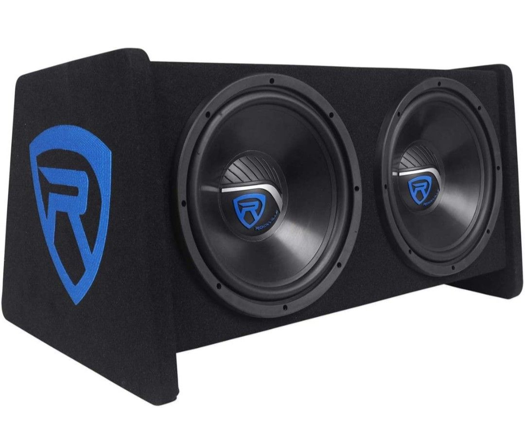 Dual 12" Rockville Subwoofers With Mono Amp