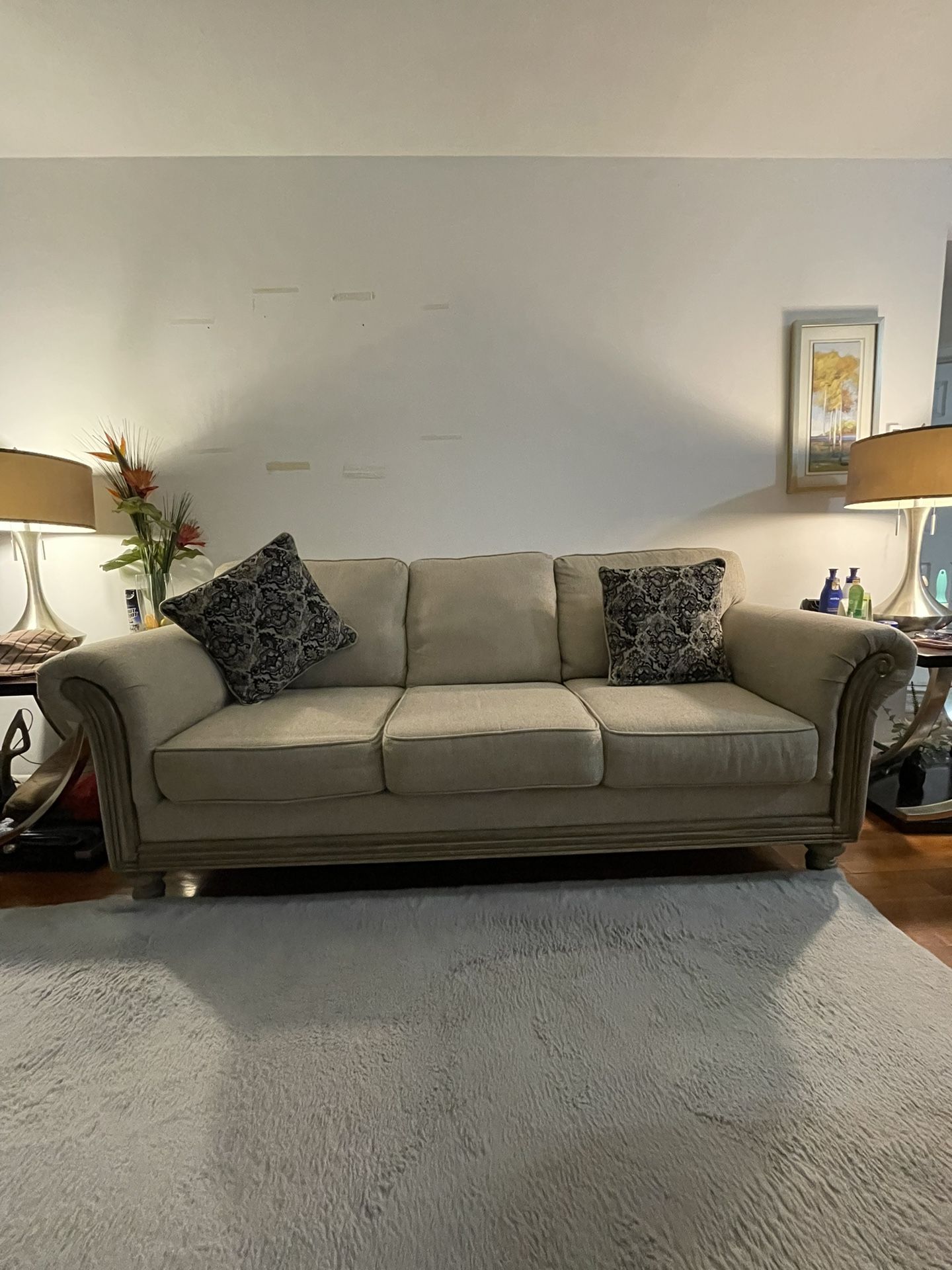 Gray Two-Piece Sofa Set