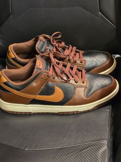 Nike Dunk Low Retro - BLACK/BRITISH TAN-CACAO WOW - Size 11.5/ No Box
