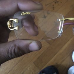 Cartier Clear Lens With Cheetah 