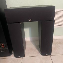 2 PSB IMAGE 3LR Speakers & PSB Image 8C Center Speaker 23" all working