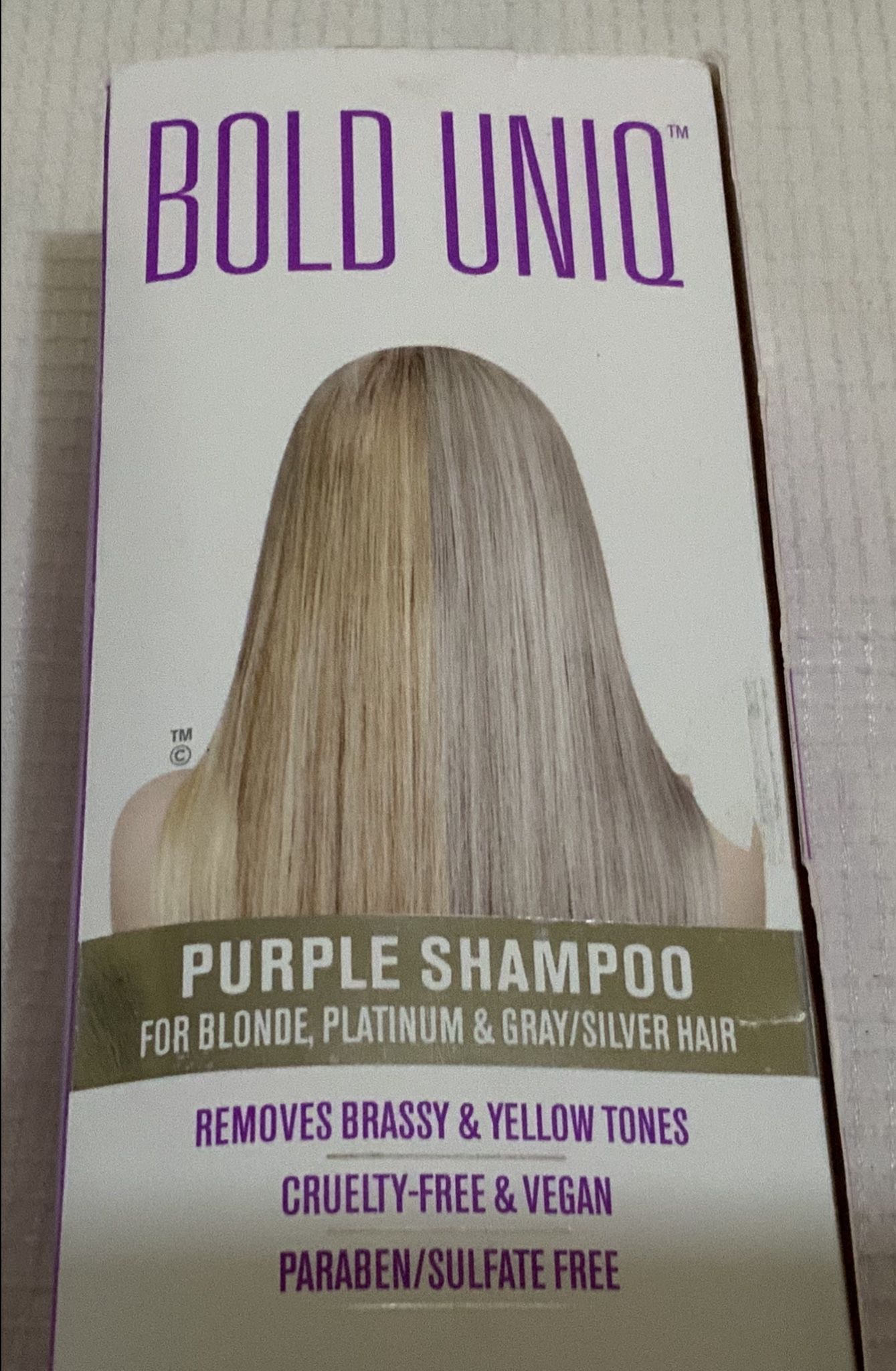 Purple Shamp for Blonde Hair: Blonde Shampoo Eliminates Brassy Yellow Tones- Lightens Blonde, Platinum, Ash, Silver and Grays- Paraben & Sulfate Free 