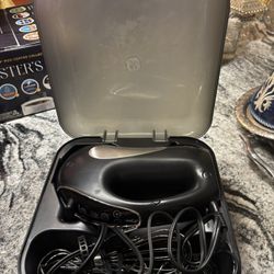GE General Electric Hand Mixer With Case and Accessories