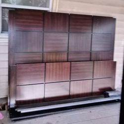 Beautiful King Size Solid Cherry Bed Frame With The Side Rails  And Slats