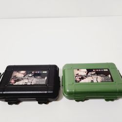 2pcs Travel Plastic Box Case Storage For Flashlight Torch Lamp Light 