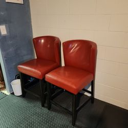 Red Bar Chairs 