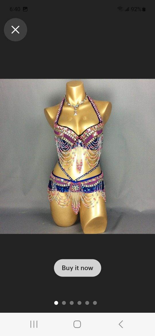 Gorgeous Samba, Carnival, Rave, Belly Dance, Halloween, Christmas Bottoms Belt