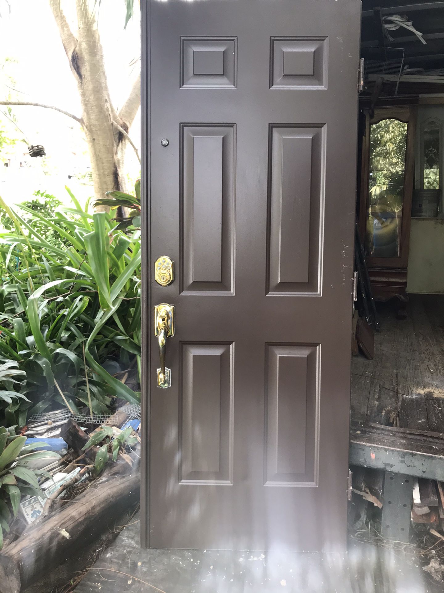 Exterior metal door 30x80. $50