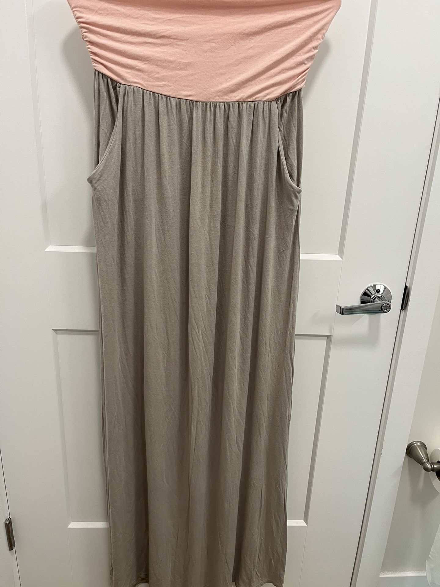 PinkBlush Tube Top Maternity Dress - One Size 