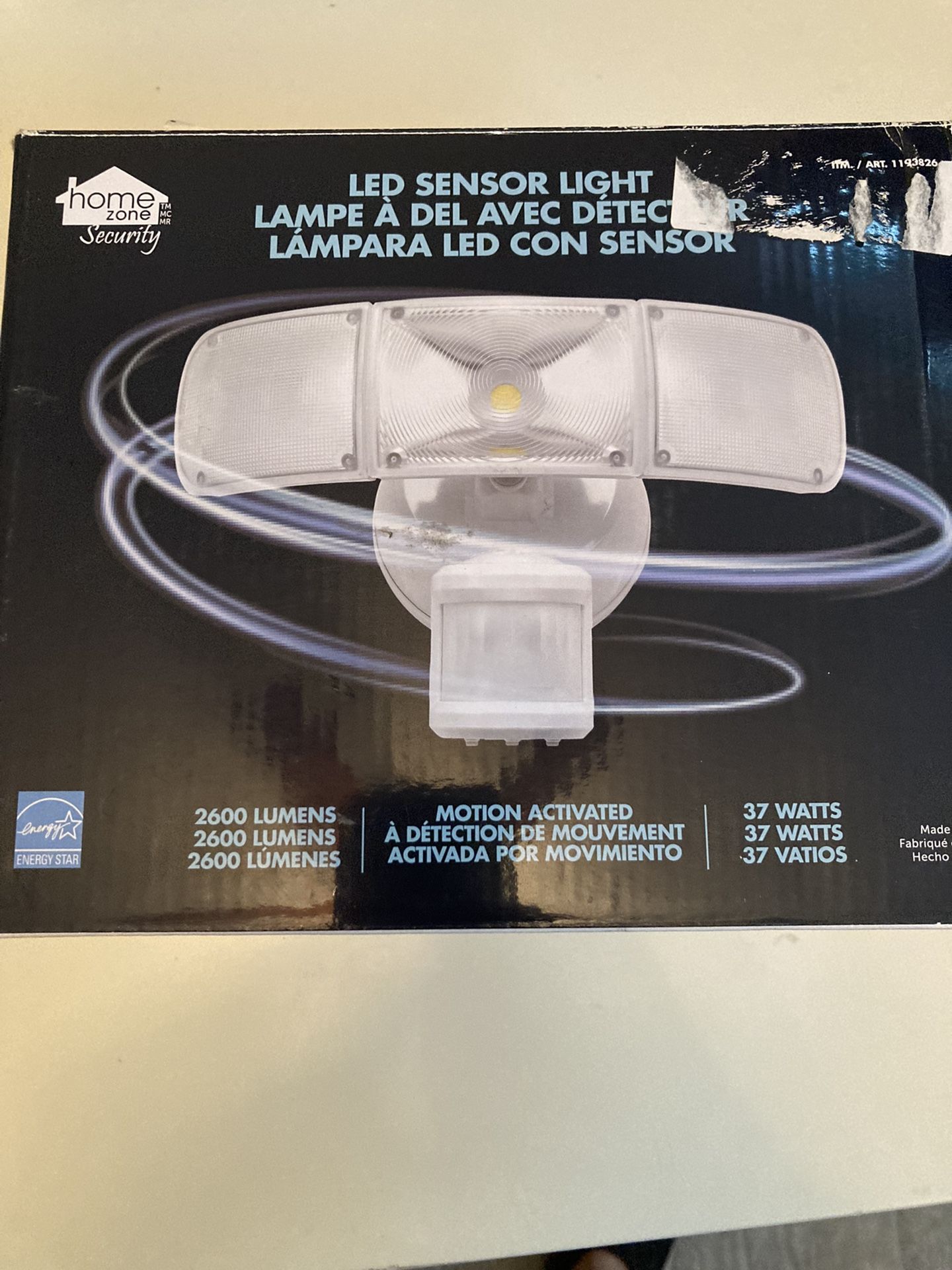 HomeZone Security LED Sensor Light 2600 Lumens